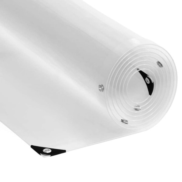 Klar presenning med öljetter 4x10 m PVC