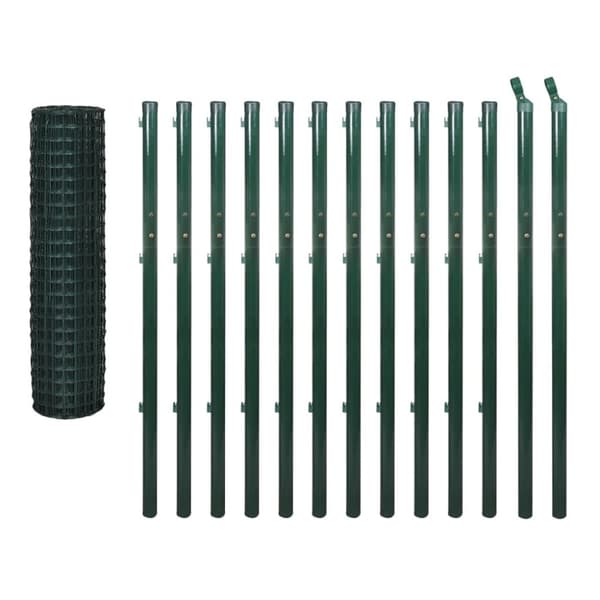 Eurofence stål 25x1,7 m grön