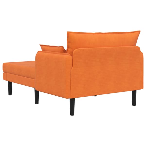 Stor schäslong Orange Mockatyg