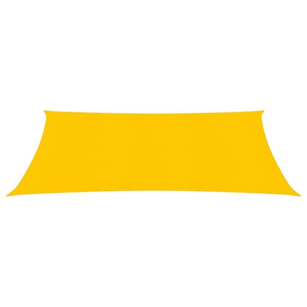 Solsegel 160 g/m² rektangulär gul 4x7 m HDPE