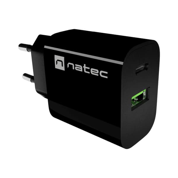 Natec Ribera strömadapter - USB-C, USB - 20 watt