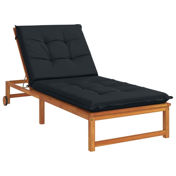Solstol Kudde GEMERT 100% Polyester Mörkblå 190 x 70 x 9 cm