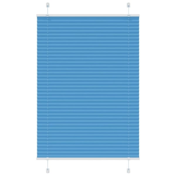 Plisserad persienn blå 95x100 cm tyg bredd 94,4 cm polyester