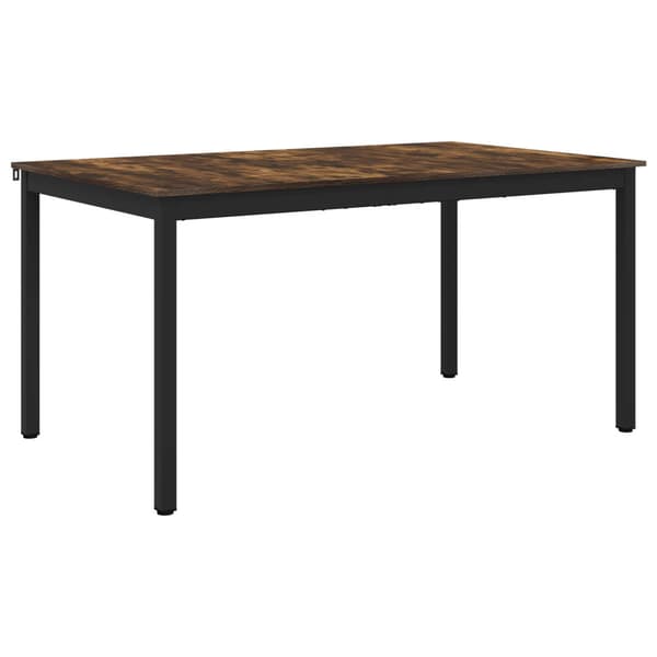 Matbord 150 x 90 x 75 cm Konstruerat trä Rökt ek Rektangulär