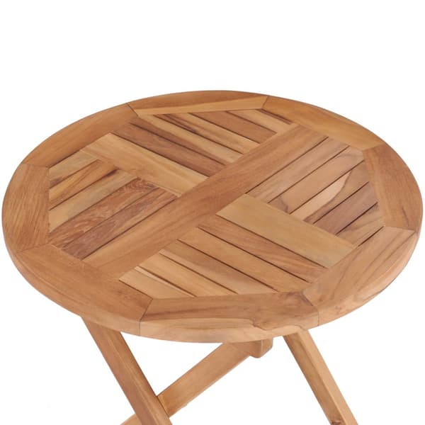Hopfällbart trädgårdsbord 45 cm massiv teak
