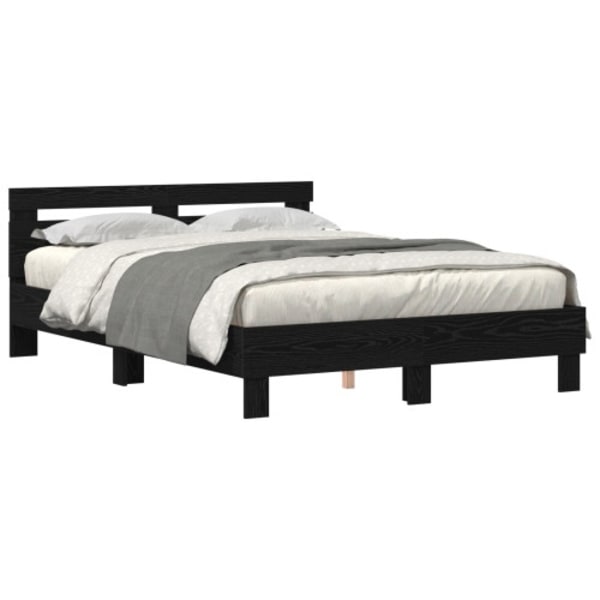 Svart Ek Sängram Svart ek Massiv ek 150 x 200 cm Ergonomisk