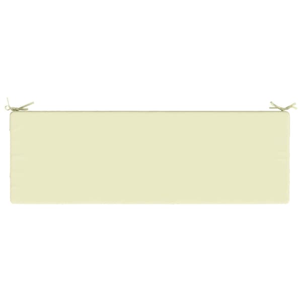 Bänk kudde SOEST 100% Polyester Gräddvit 140 x 50 x 8 cm