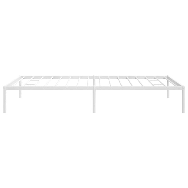 Sängram metall vit 100x200 cm