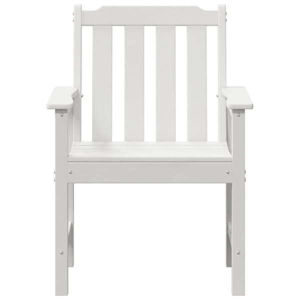 Trädgård Stol 4 pcs Vit 65.5 x 59 x 88 cm polyeten