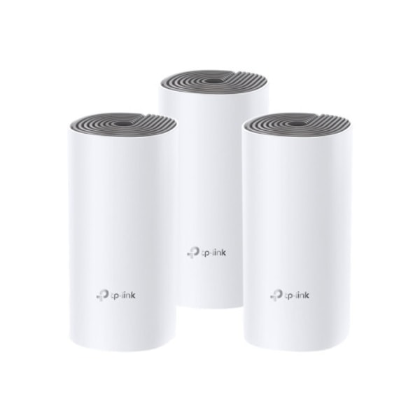 TP-Link Deco E4 - Wifi-system - Wi-Fi 5 - skrivbordsmodell Vit, Grå