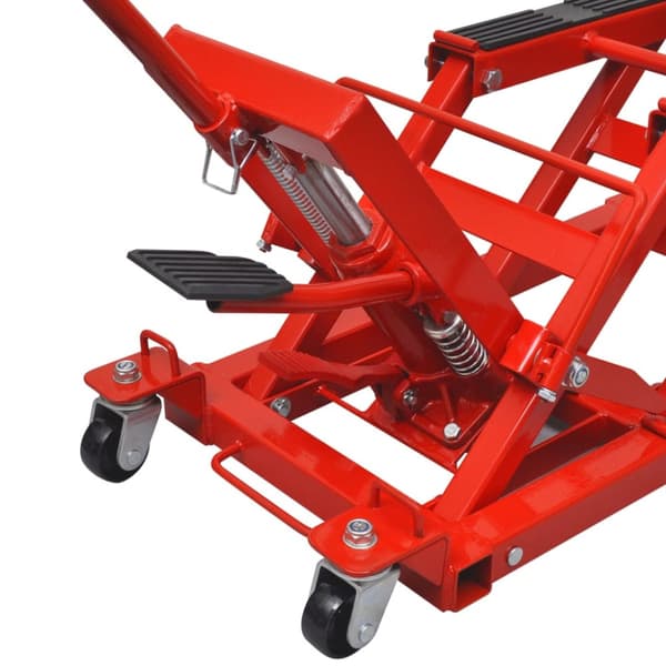 Hydraulisk MC-/ATV-lyft 680 kg röd
