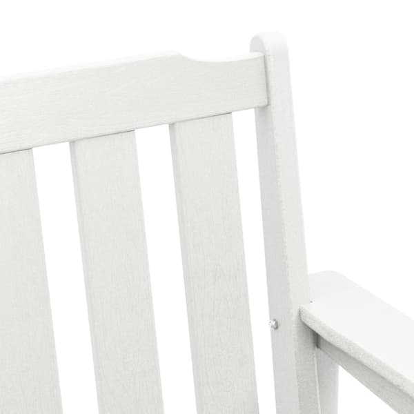 Trädgård Stol 4 pcs Vit 65.5 x 59 x 88 cm polyeten