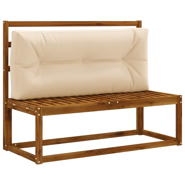 Pallryggkudde VIANEN 100% Polyester Gräddvit 120 x 40 x 12 cm