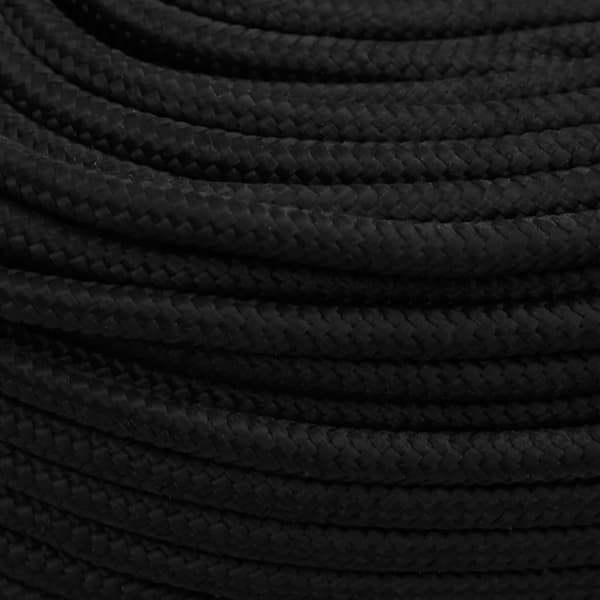 Rep svart 6 mm 100 m polyester