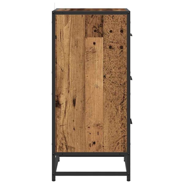 Sideboard Gammalt trä 35,5 x 35 x 76 cm