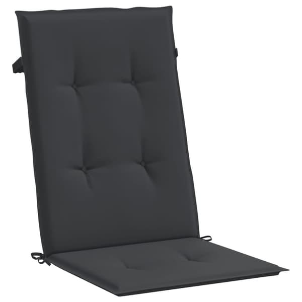 Fällbara fåtöljer med dynor, 8 st, massivt trä, teak
