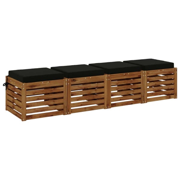 4-delade Sittdynor SOEST 4 st 100% Polyester Svart
