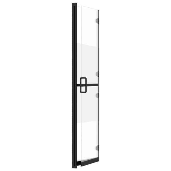 Vikbar duschvägg med halvfrostat ESG-glas 90x190 cm