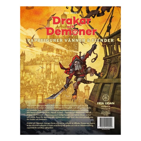 Drakar och Demoner pappfigurer Vänner & fiender (bok)