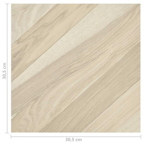 Golvplankor 55 pcs Beige 5,11 m² PVC