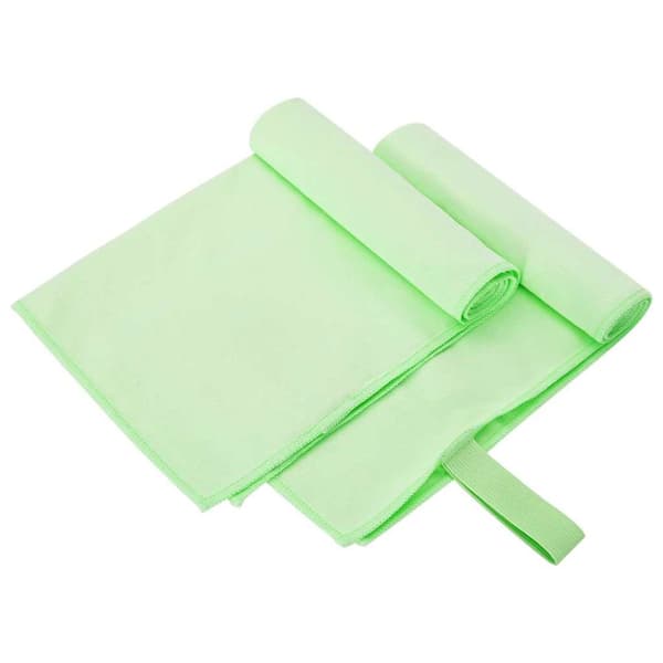 Sporthanddukar 2 pcs Grön 50 x 30 cm Polyester och polyamid