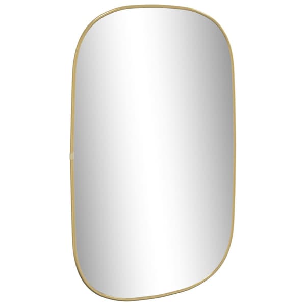 Väggspegel guld 70x45 cm