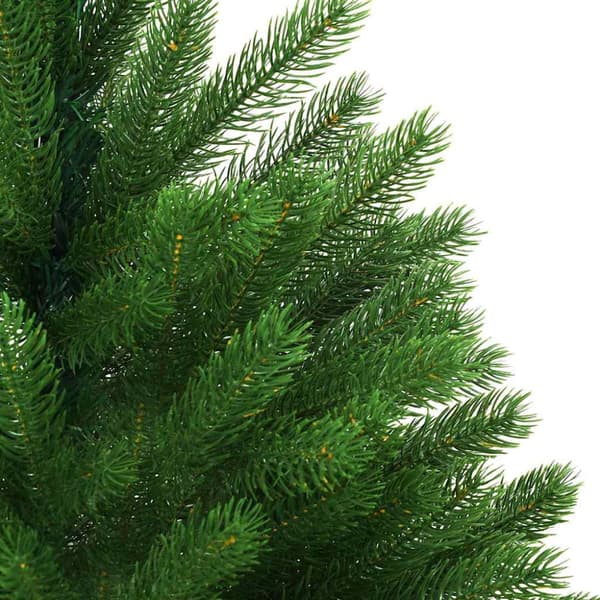Julgran med LED-belysning Grön 240 cm PE