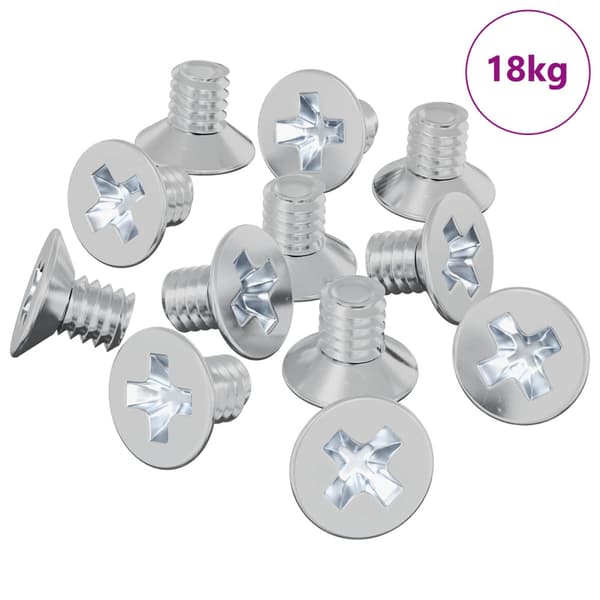 Försänkta huvudsättningar 32727 pcs Silver Järn