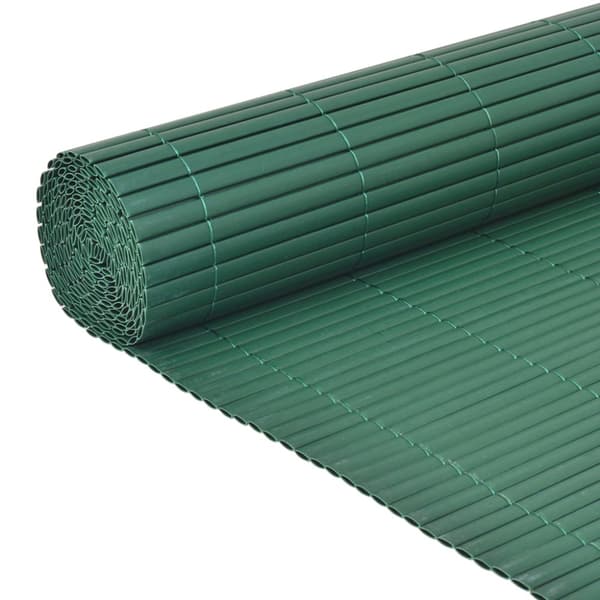 Dubbelsidigt insynsskydd PVC 90x500 cm grön