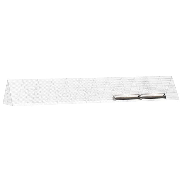 Hönshus Silver 650 x 100 x 85 cm Galvaniserat Stål