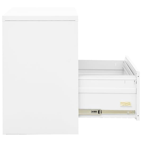Dokumentskåp vit 90x46x72,5 cm stål