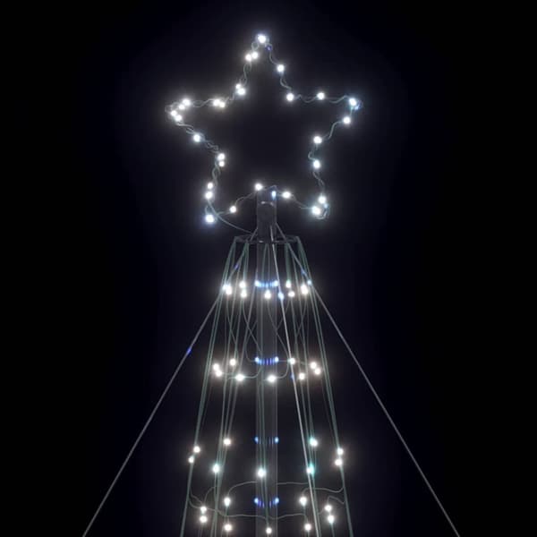LED julgran 1534 LEDs kallvit 500 cm