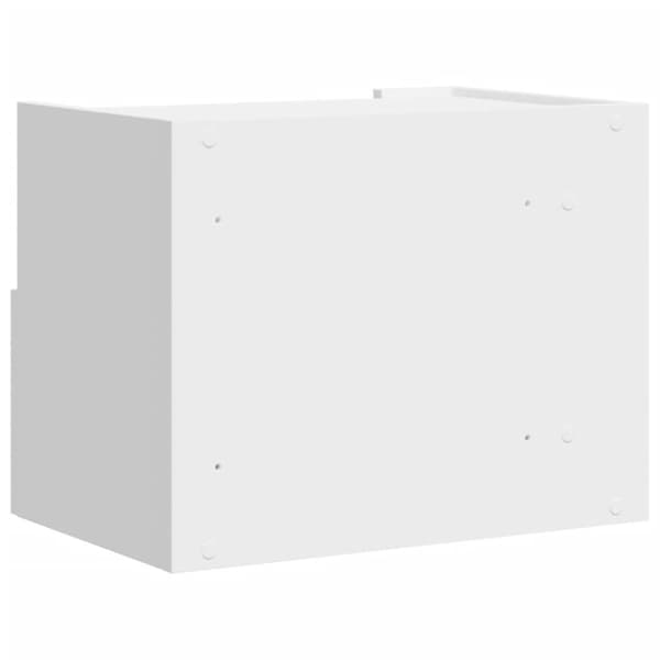 Väggmonterat sängbord vit 45x30x35 cm