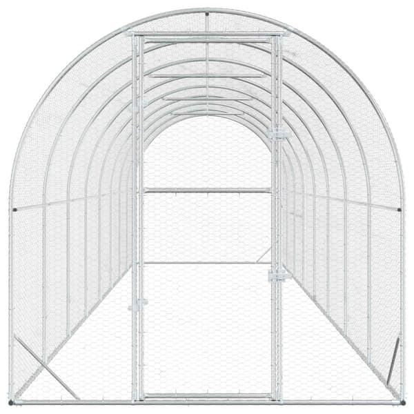 Hönsgård Silver 800 x 200 x 200 cm Galvaniserat stål