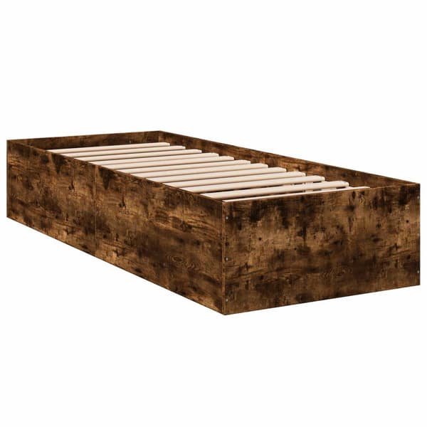 Golvsängsram Rökt ek 80 x 200 cm Konstruerat trä