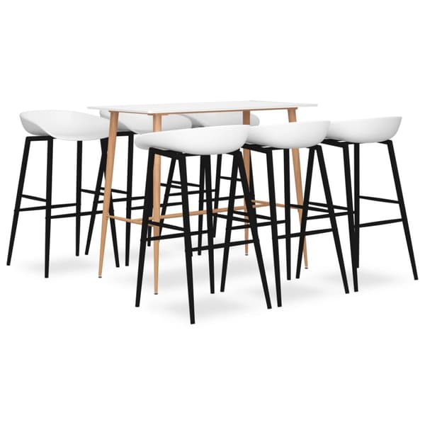 Bargrupp 7 delar vit