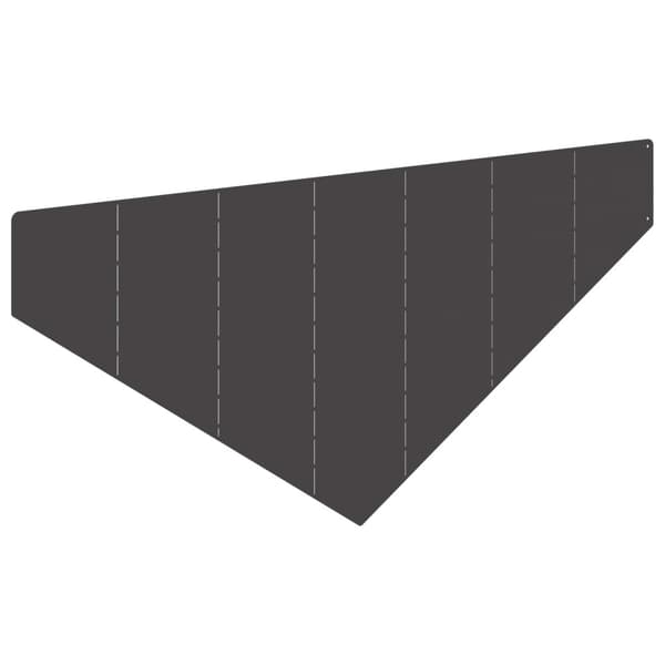 Kant för gräsmatta 4 st 100 x 45 cm Stål Svart