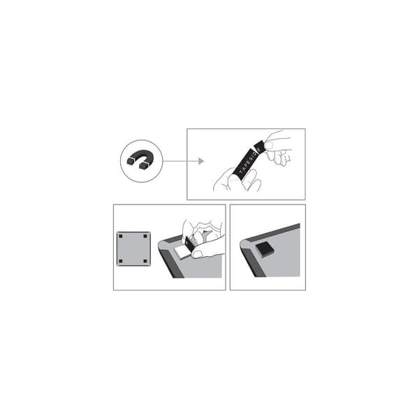 Whiteboard Slim NOBO vit 28x22cm