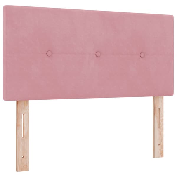 Huvudgavel Rosa 100 cm Sammet