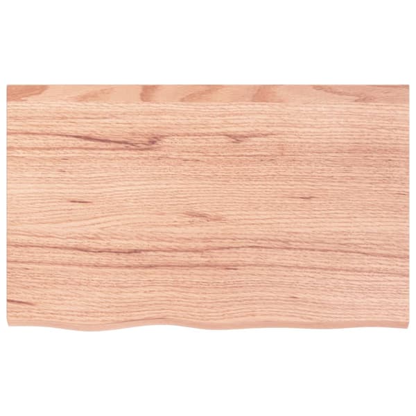 Bordsskiva ljusbrun 80x50x(2-4) cm behandlad massiv ek