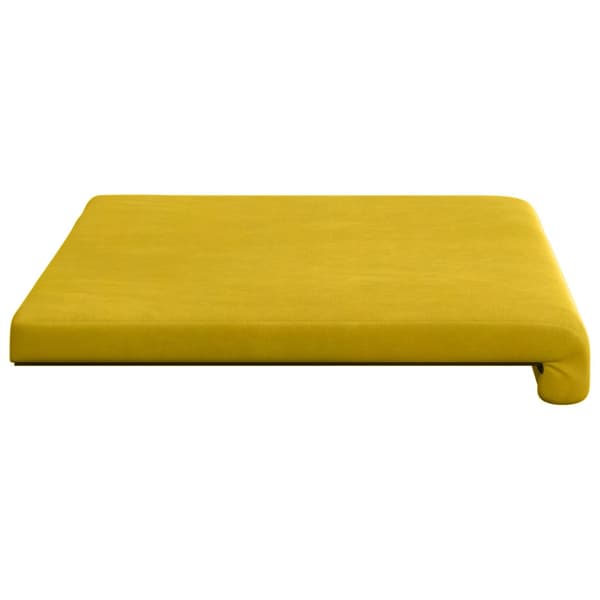 Bänk kudde Sammet Gul Djup 35 cm