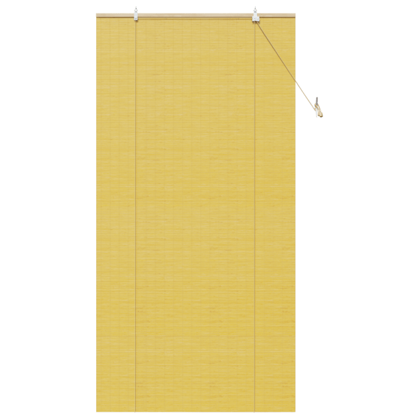 Rullgardin med gardiner Gul 100 x 220 cm Bambu