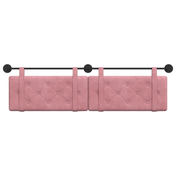 Hängande Huvudgavel Rosa Sammet