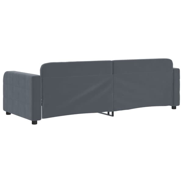 Dagbädd mörkgrå 80x200 cm sammet
