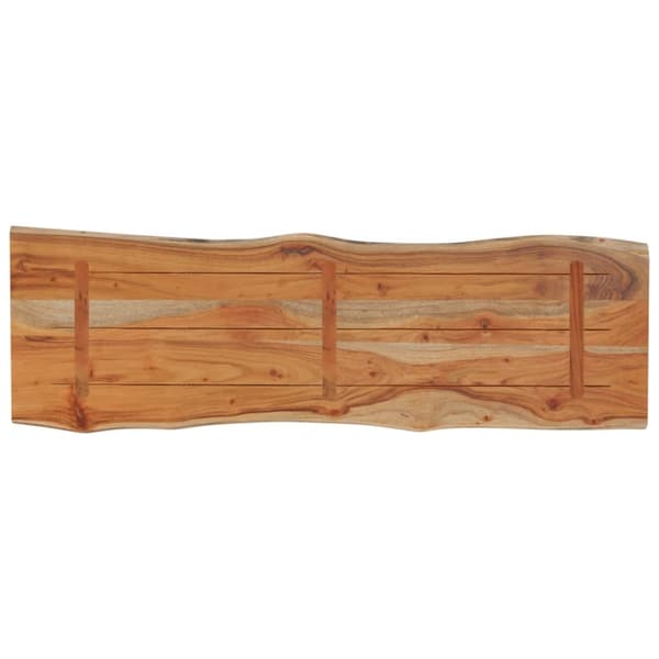 Bordsskiva 120x40x2,5 cm rektangulär massiv akacia rustik kant