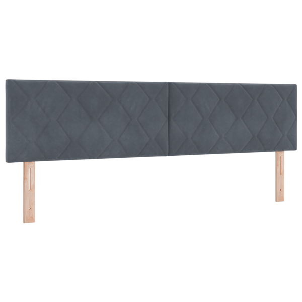LED huvuddyna Mörkgrå 180 cm Sammet