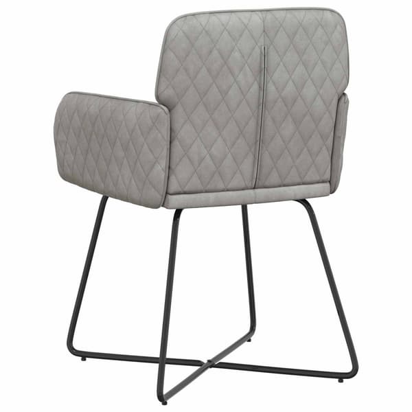 Matstolar 4 pcs Sammet Ljusgrå 59 x 56,5 x 86 cm