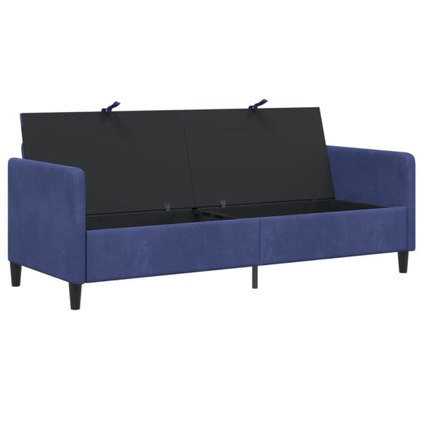Soffa med förvaring Polisblå 192 x 78 x 87 cm Polyester