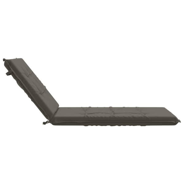 Solstol Kudde GEMERT 100% Polyester Grå 190 x 80 x 9 cm