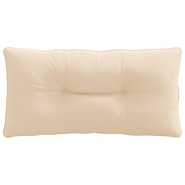 Ryggkudde PUTTEN 100% Polyester Gräddvit 80 x 40 x 10 cm